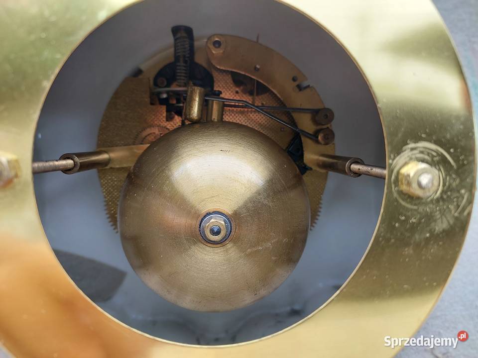 Stary zegar kominkowy typ wiedeński FHS biały Tczew sprzedam