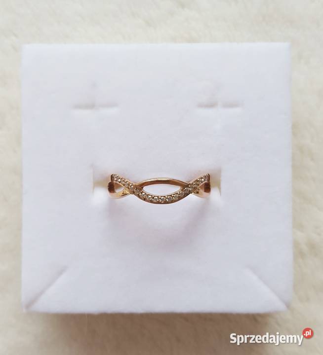 Nowy pierścionek stal szlachetna złoty kolor Szczecin