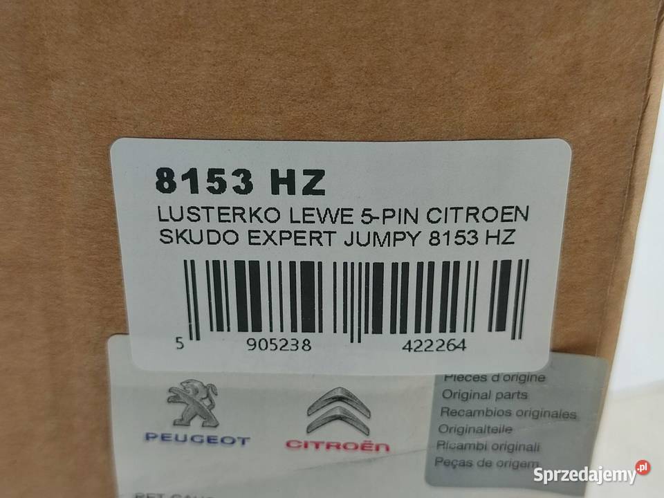 LUSTERKO LEWE 5PIN CITROEN JUMPY U6U 19952006 lubelskie