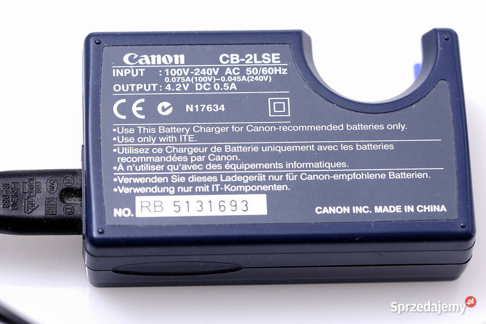 Ladowarka Canon CB2LSE sprzedam