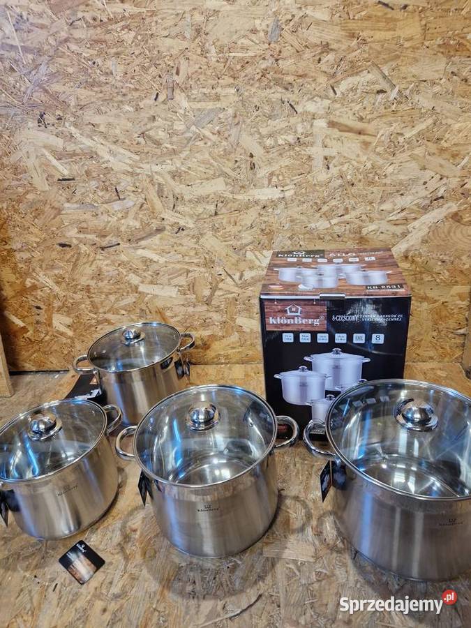 Zestaw garnków KlnBerg stal nierdzewna kb2531 Głogowa