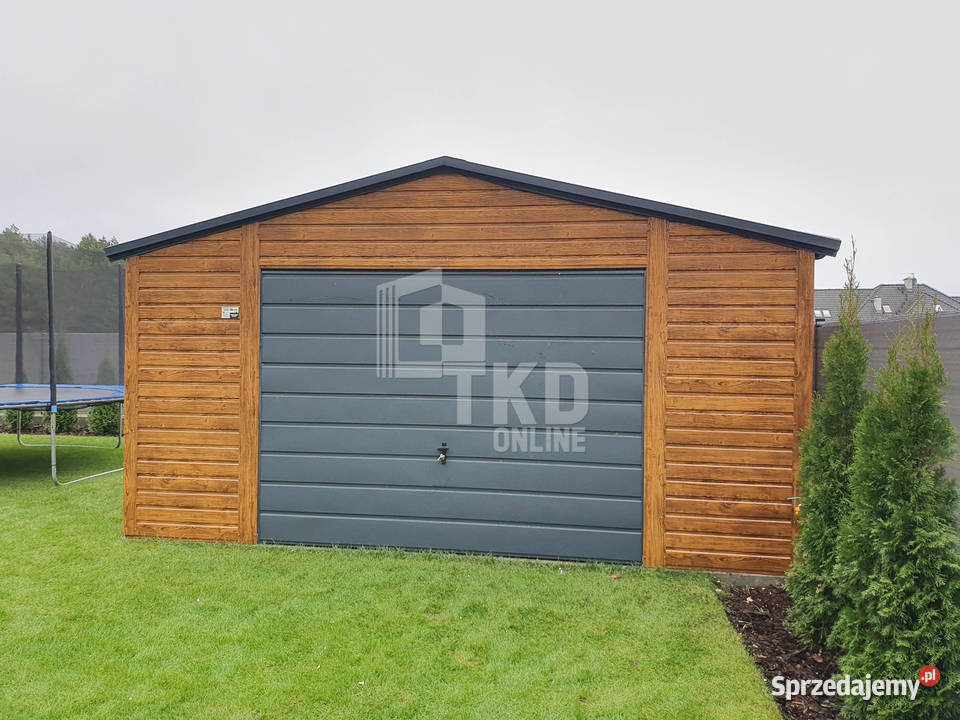 Garaż Blaszany 5x5 Brama drzwi 2x okno rynny blacha Zakopane