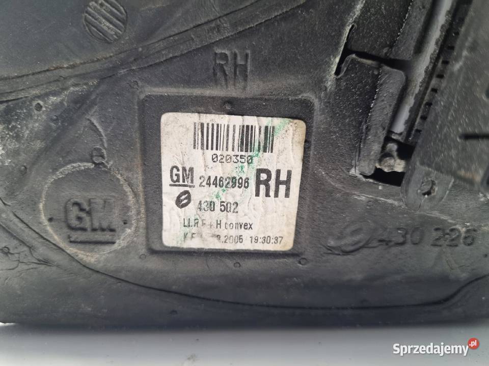 LUSTERKO Opel Astra H III 0410r PRAWE PASAŻERA 5 osobowe Rudka