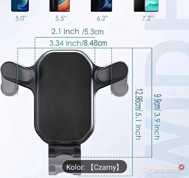 SOLIDNY Uchwyt na telefon do kratki SKRĘCANY śląskie