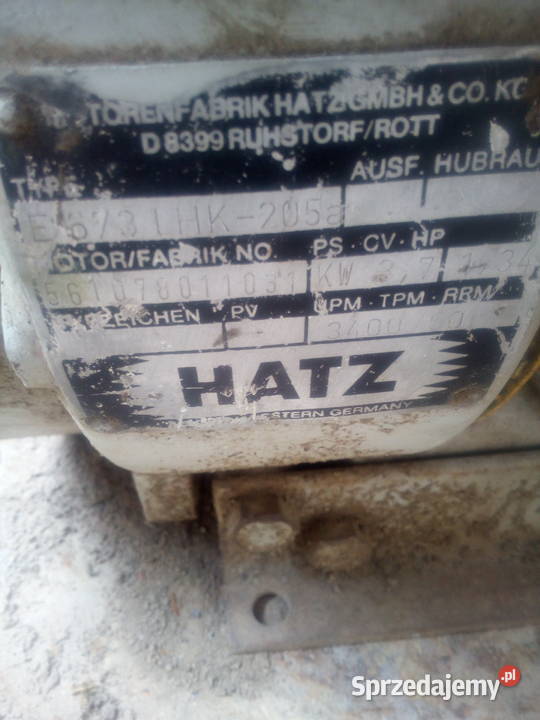 Silnik Hatz zagęszczarki Wacker diesel nie Maszyny budowlane Legnica