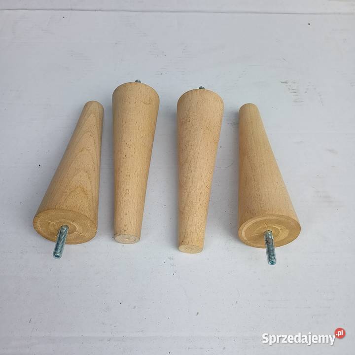 Nogi Drewniane Bukowe Proste Naturalne dwie Zabrze sprzedam