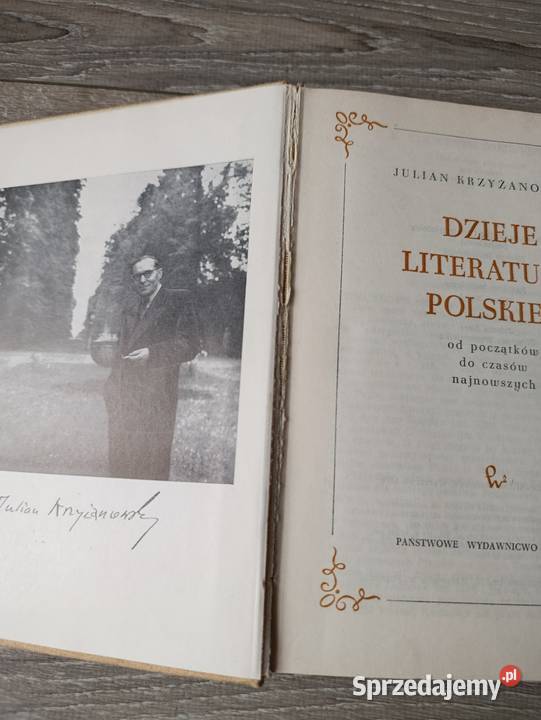 dzieje literatury polskiej julian Krzyżanowski wielkopolskie Poznań
