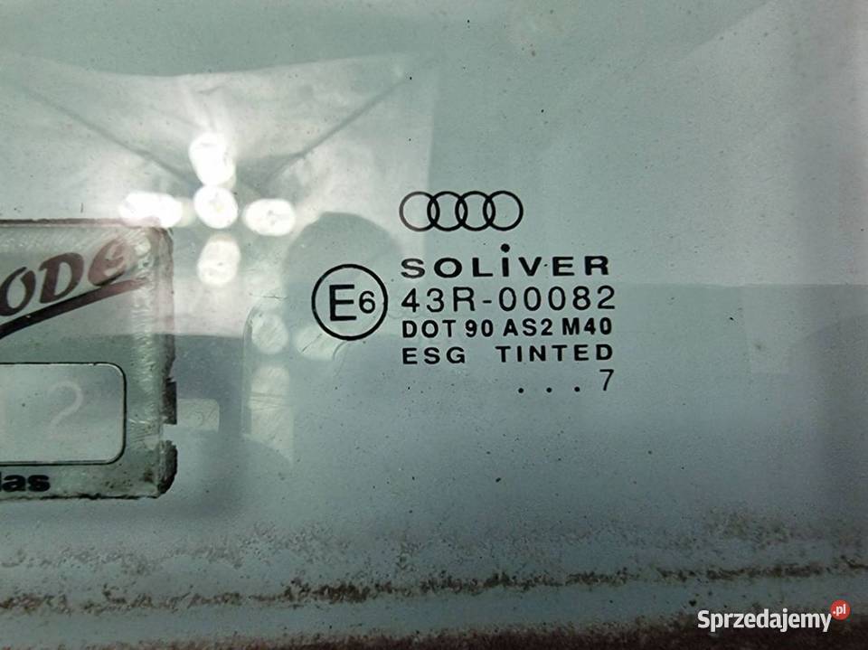 SZYBA DRZWI LEWY PRZÓD AUDI A3 8L kujawsko-pomorskie