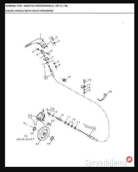 Holland TX30 TX36 TX32 TX34 katalog cześci Kielce