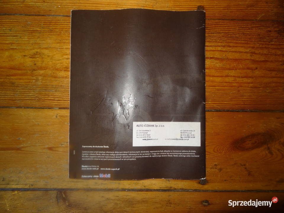 Skoda Superb katalog 2002 Poznań
