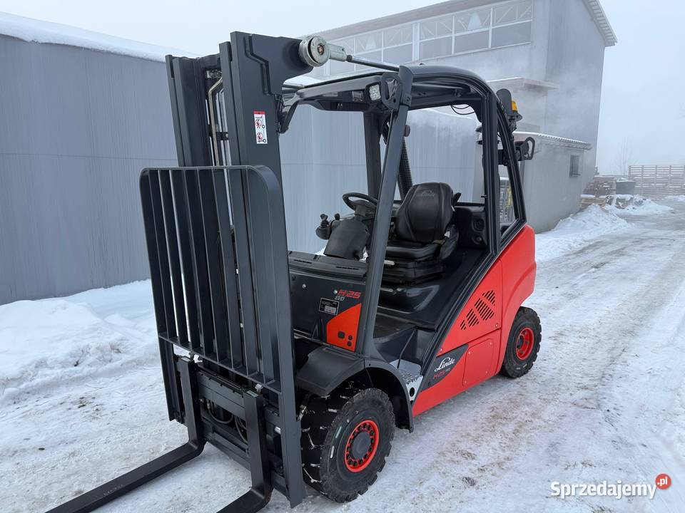 Wózek widłowy LINDE H25D triplex widlak DIESEL Brzeźnica