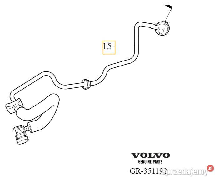 VOLVO S80 V70 XC70 przewod serwa podcisnienia OE Gadgety motoryzacyjne Bielany Wrocławskie