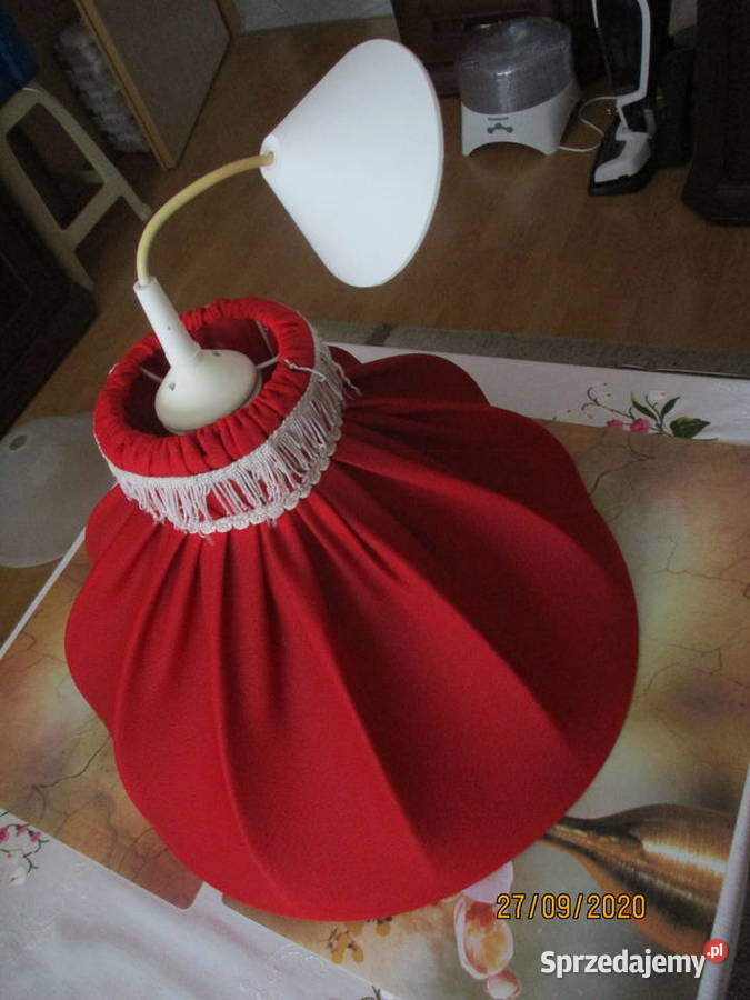 Lampa wisząca do sypialni odcienie czerwieni lubuskie Zielona Góra