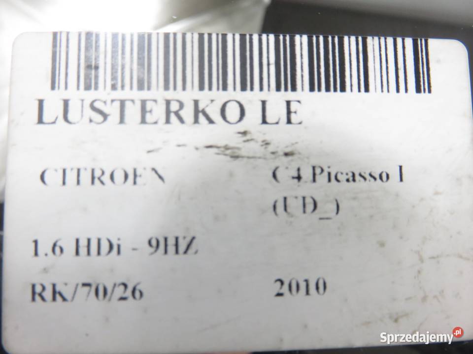 LUSTERKO LEWE CITROEN C4 Picasso I UD EXYB osobowe
