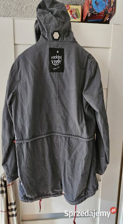 Kurtka Philipp plein XL piękna szara parka