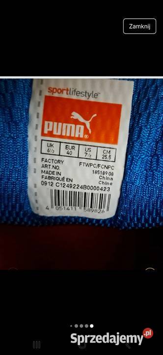 Buty sportowe męskie do biegania 40 Puma Veris dolnośląskie Jelenia Góra