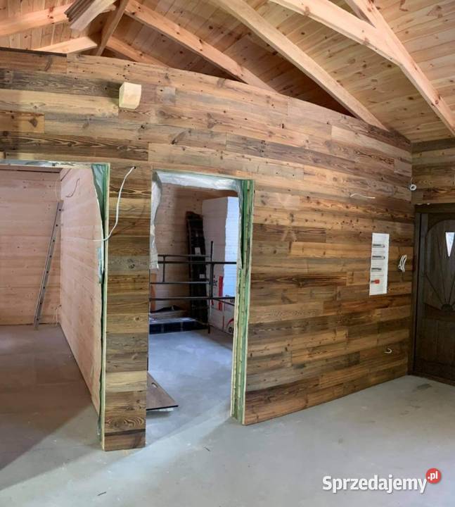 Stare drewno deski na ścianę z rozbiórki stodoły Wrocław