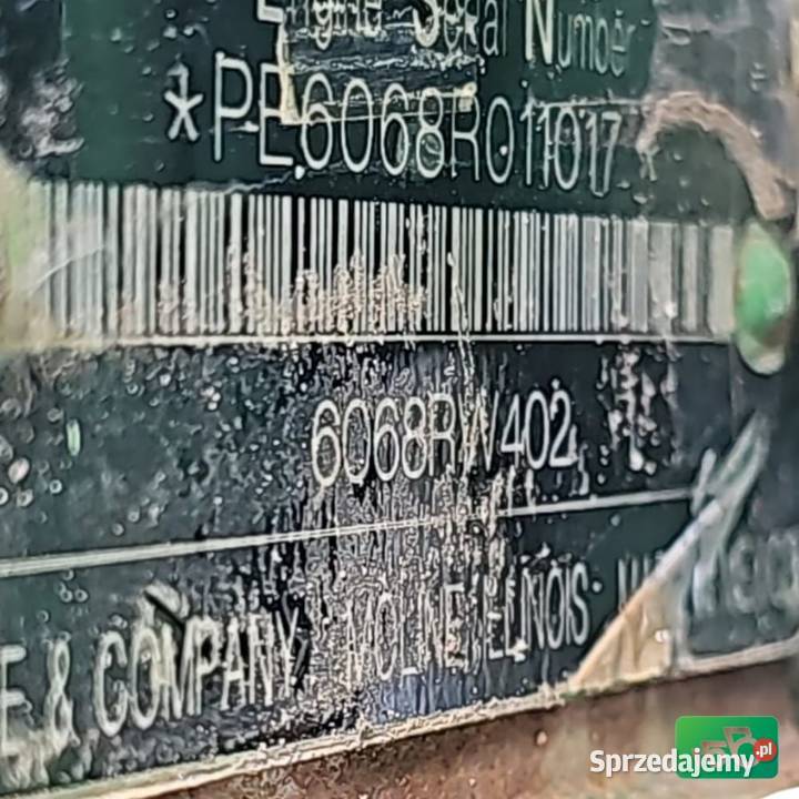 Silnik JD 6068 RW 402 PowerTech John Deere 7215R wielkopolskie Wilkowo