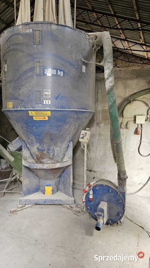 śrutownik BIN 11kW mieszalnik 2000 żmijka silosy Gosławice