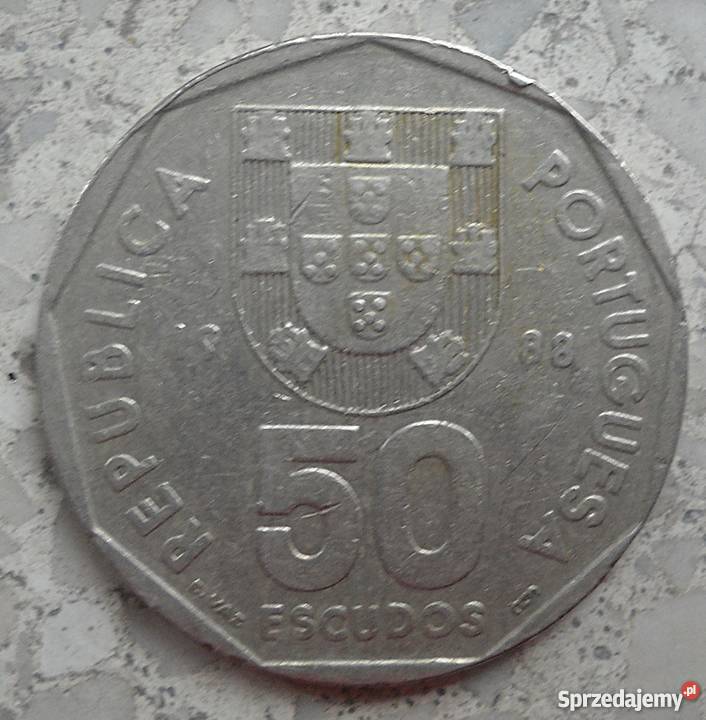 PORTUGALIA50 ESCUDOS1988 r STATEK Legionowo sprzedam