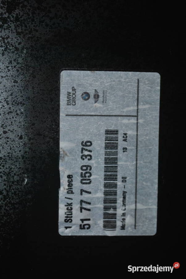 Nadkole prawe krótkie BMW seria 1 e81 e82 e87 Części Poręba
