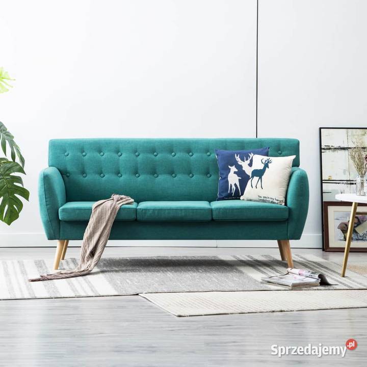 vidaXL 3-osobowa sofa tapicerowana tkaniną  247128