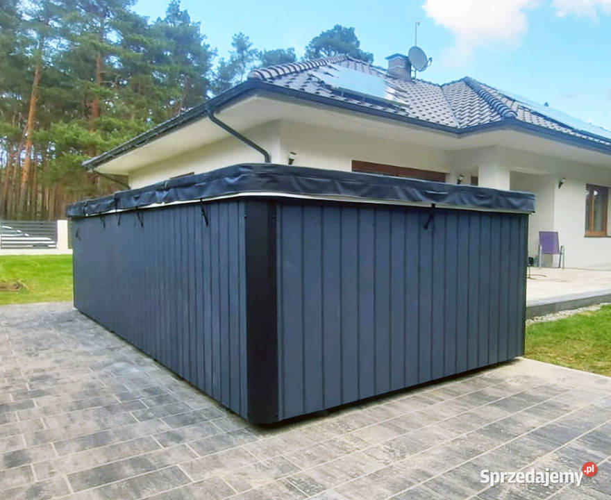 BASEN OGRODOWY 8000L Z ZABUDOWĄ DREWNIANA