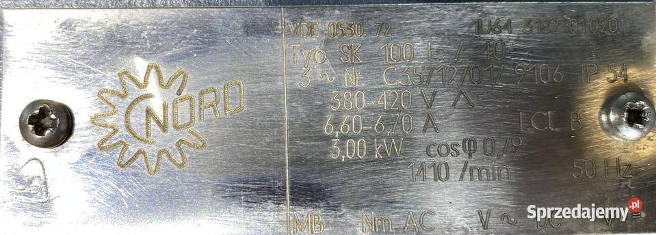 motoreduktor przekładnia 3kW 149obr NORD Pigża