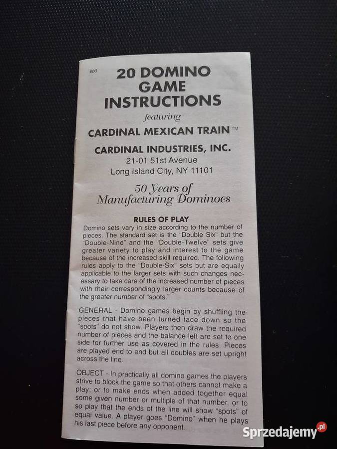 domino DOUBLE FIFTEEN CARDINAL mazowieckie
