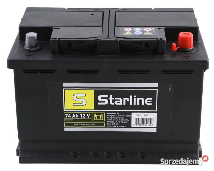 AKUMULATOR 74AH680A P 12V 278X175X190 STARLINE osobowe łódzkie Łódź