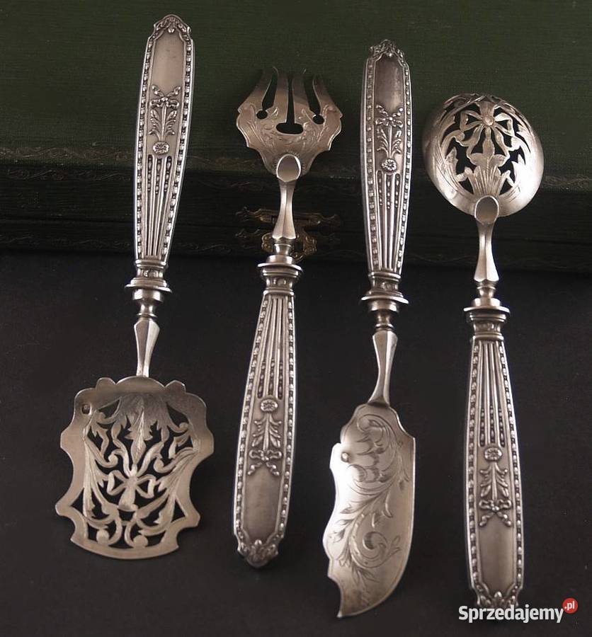 Srebrne Sztućce środka Stołu 1891 r Sierpc