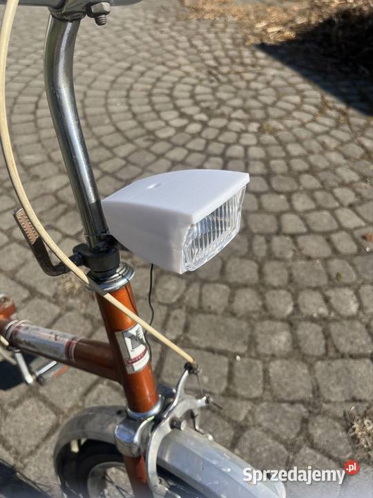 Przednia Lampka rowerowa starego do skladaków Rowery i akcesoria Pruszków sprzedam