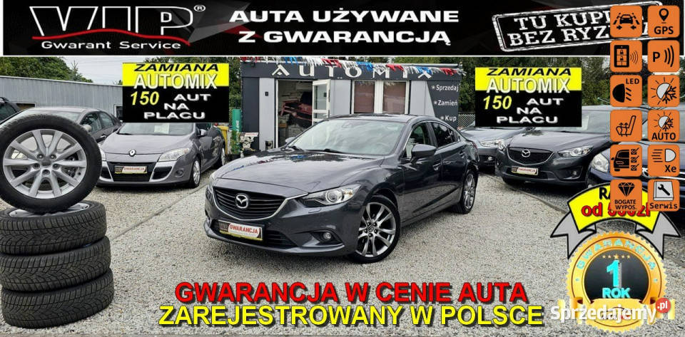Mazda 6 ŚlicznaSuper wyposażonaWIELE elektrochrom. lusterko wst. Świdnica sprzedam