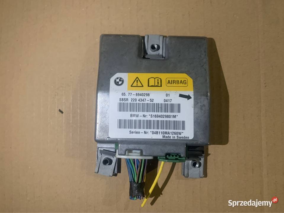 Moduł sensor airbag 6940298 bmw 5 e60 e61 Układ elektryczny Szczecin
