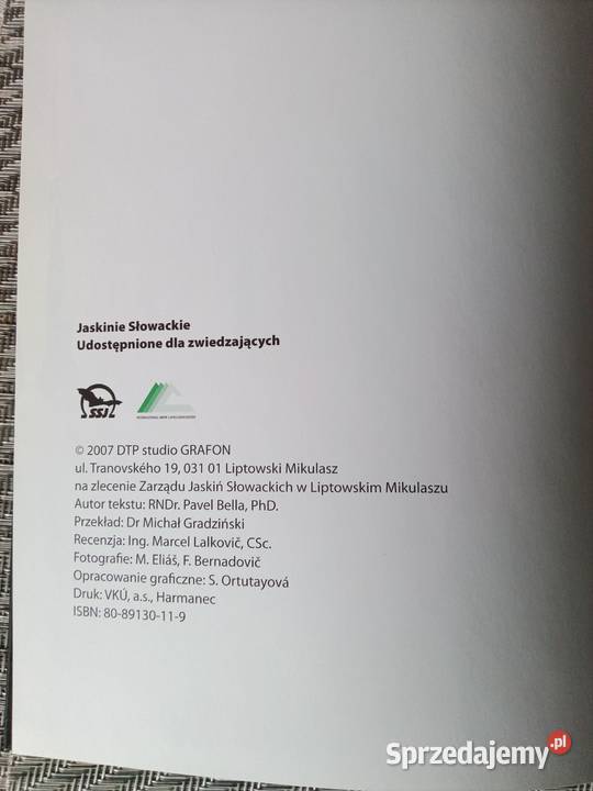 Książka Jaskinie słowackie udostępnione