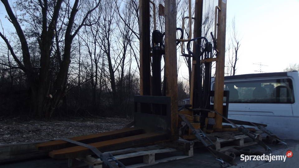 podnosnik hydrauliczny masztowy reczny udzwig 1 śląskie Łaziska Górne sprzedam