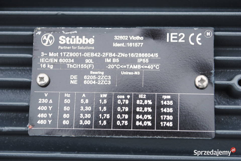 Motoreduktor kątowy 15kw 170obrmin StqberStubbe Kargowa