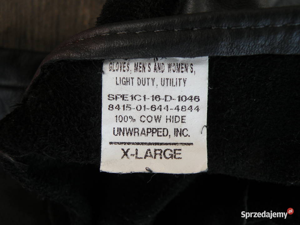Rękawice Us Army light duty czarne X Large Militaria Wrocław