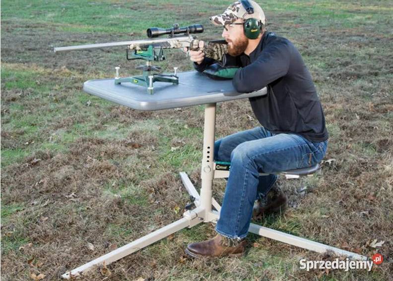 STOLIK STOJAK NA BROŃ I PCP Shooting bench Przyłęki