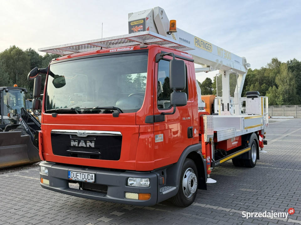 MAN TGL 7150 Zwyżka WumagPalfinger WT300 wysięg Widełki