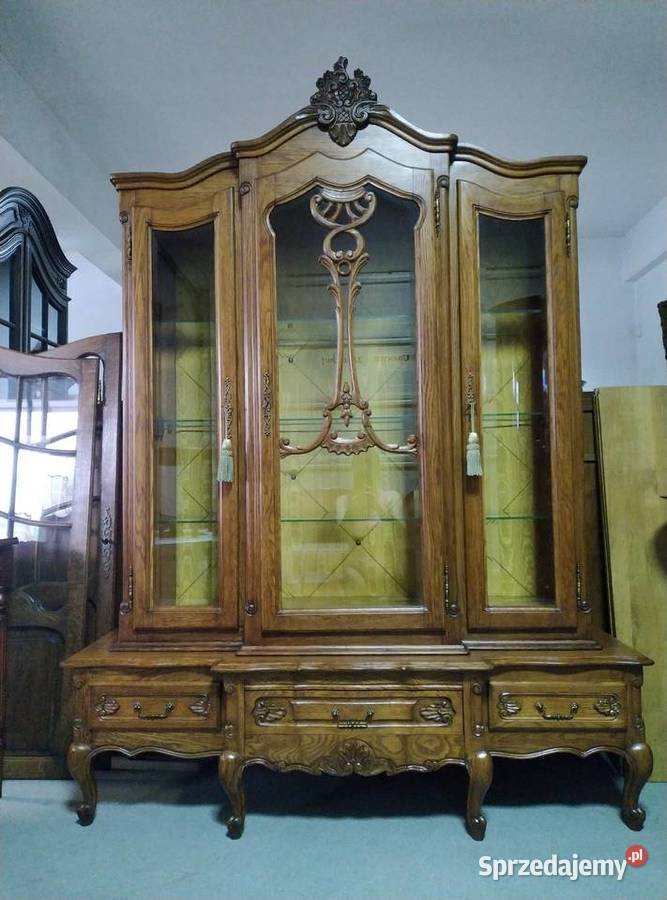 Witryna serwantka dębowa Francja