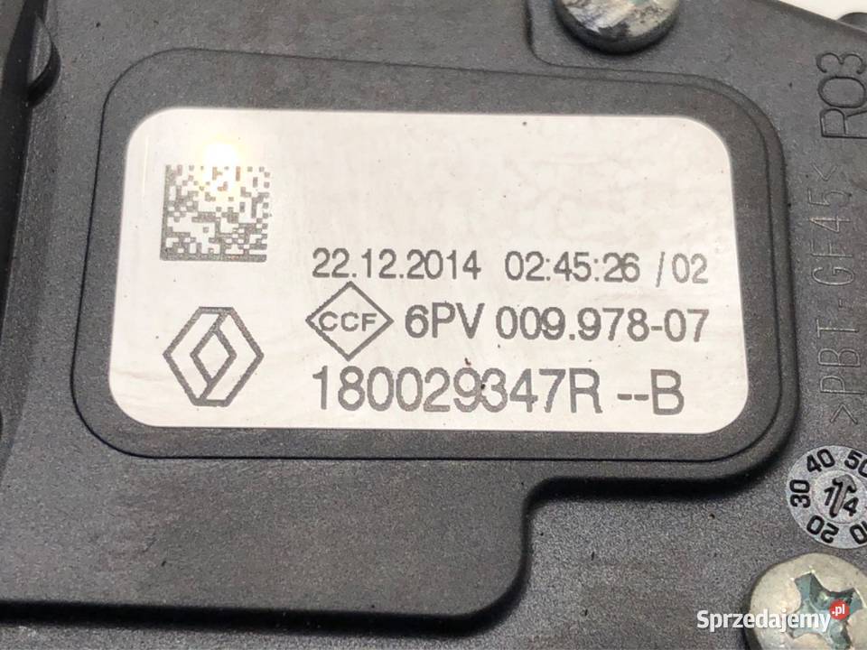 POTENCJOMETR GAZU RENAULT CLIO IV 180029347R 12 podkarpackie
