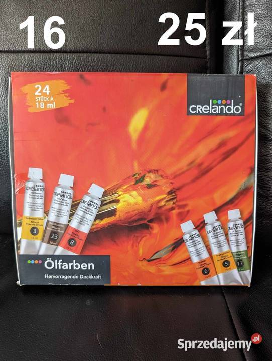 Farby olejne 24 sztuki opolskie Stare Koźle