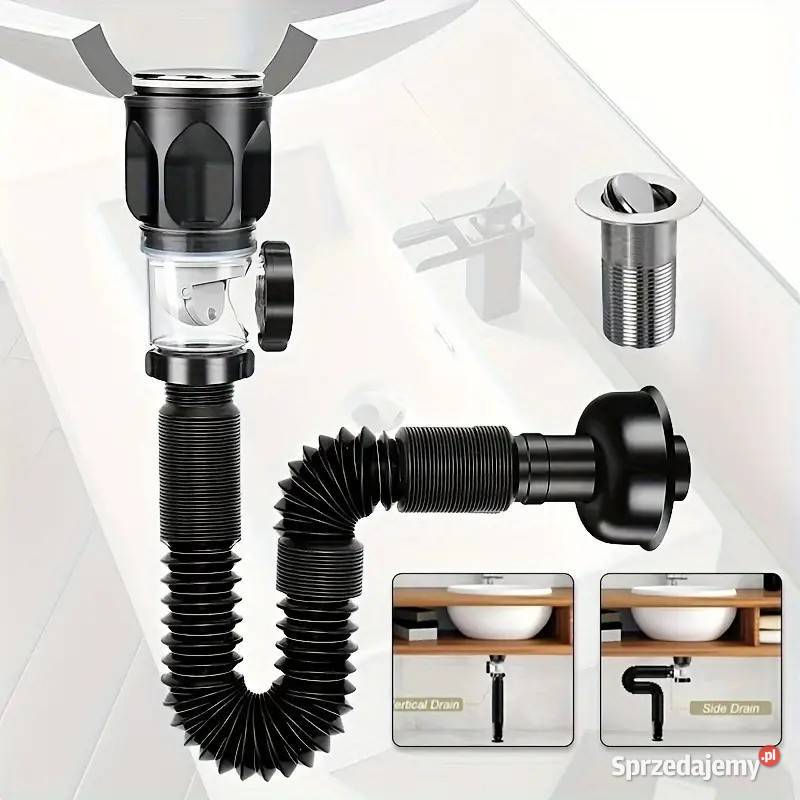 Syfon do umywalki zlewu uniwersalny Swarzędz