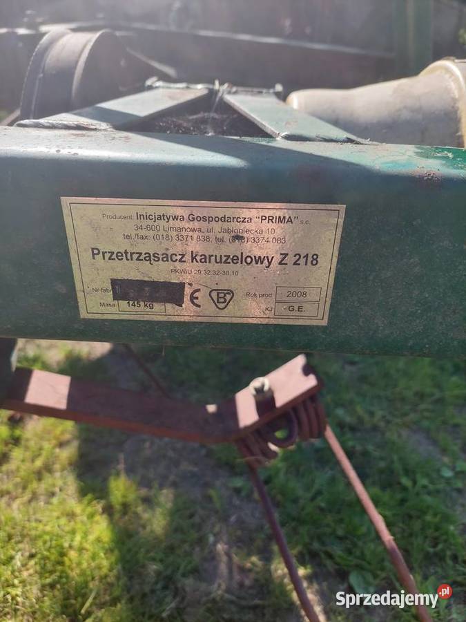 Przetrzasacz karuzelowy Z218 pająk Kłoczew