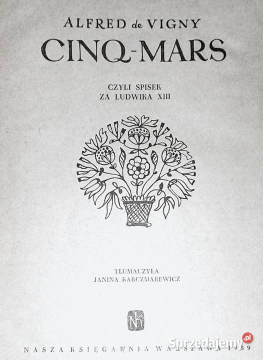 CinqMars Alfred de Vigny Chełm