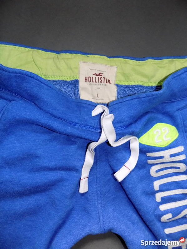 Hollister Blue Abercrombie Fitch logo dres L dolnośląskie Ząbkowice Śląskie