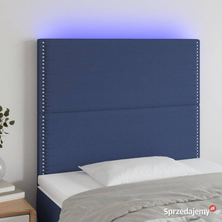 Zagłówek do łóżka z LED niebieski 100x5x118128 Warszawa