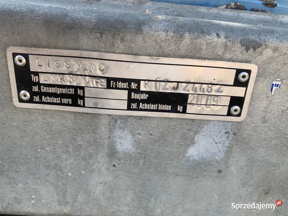 Minidźwig Dźwig LISSMAC LMK 300 TFE minikran Rok produkcji 2009 Poznań