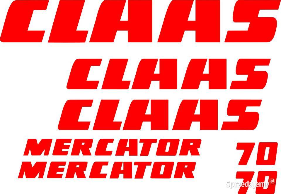 Naklejki Claas Mercator 70 zamienniki kujawsko-pomorskie sprzedam